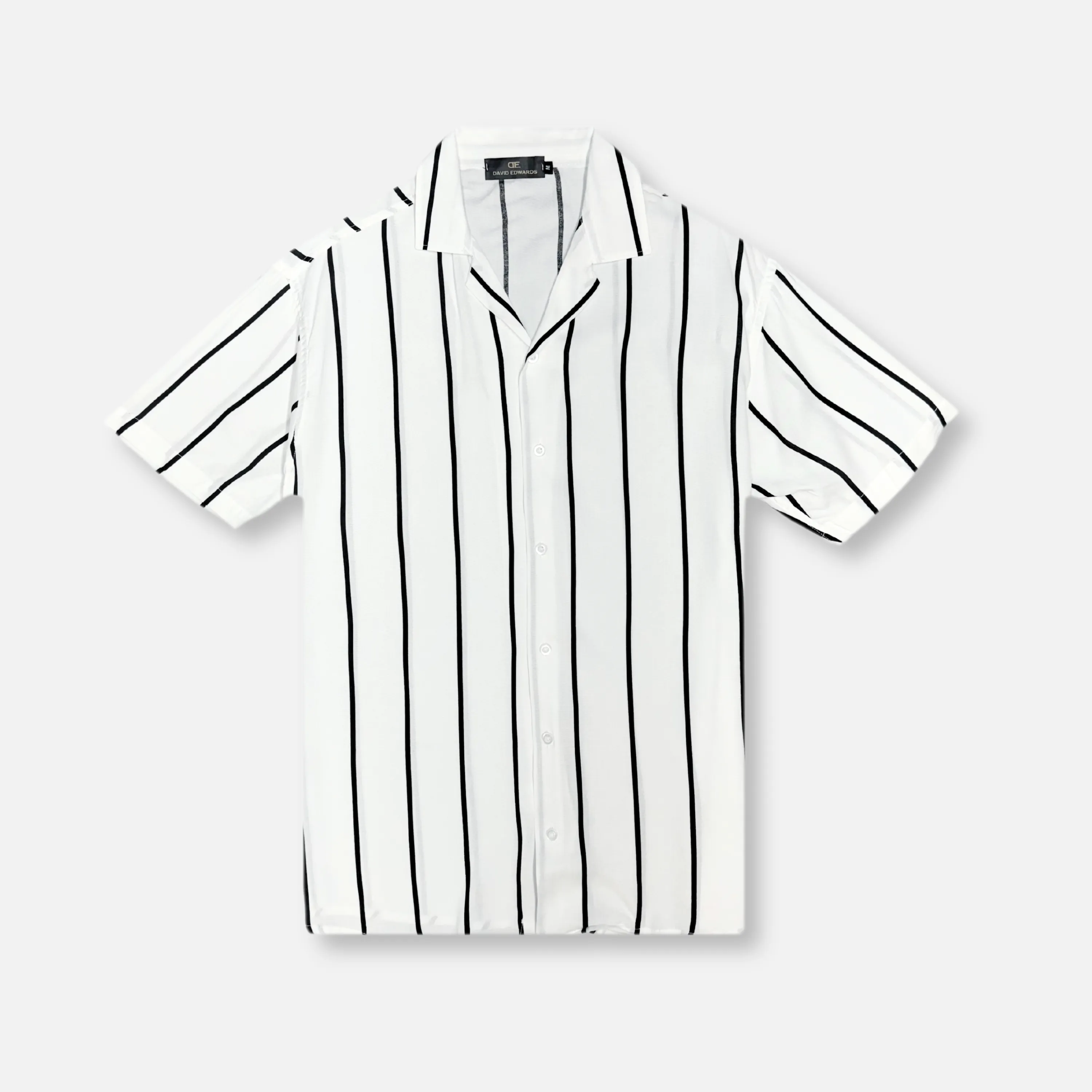 Breathable Material Dasher Striped Revere Collar Shirt