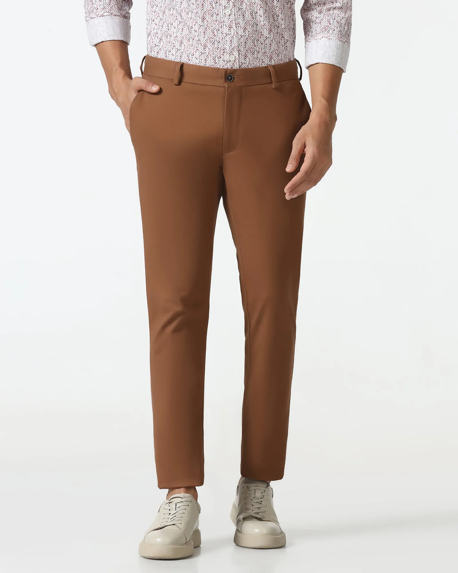 Ultra Soft Non Irritating Seams Rust Solid Khakis - Mario