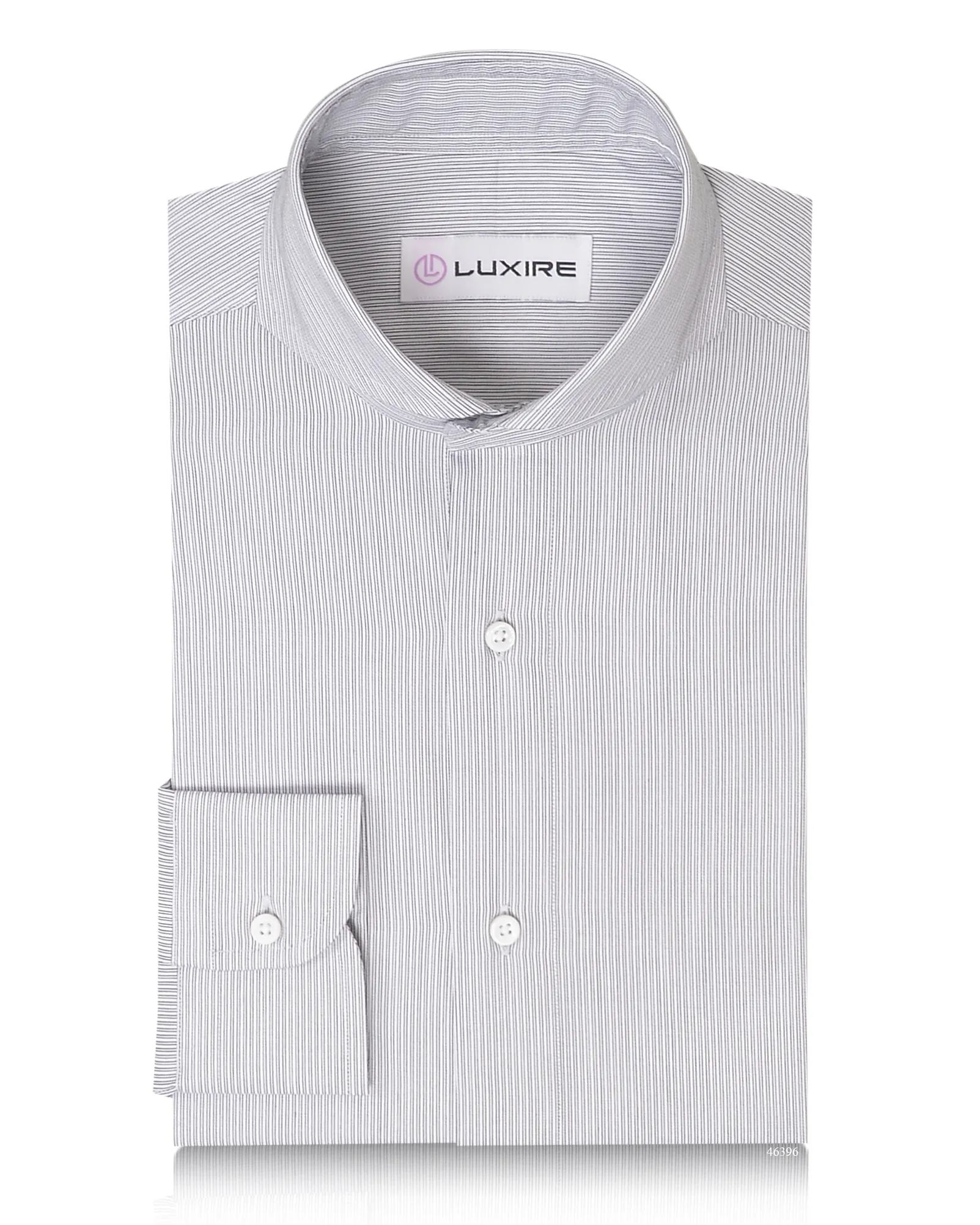 White With Navy Shadow Stripes by Monti Shirt Autumn Look