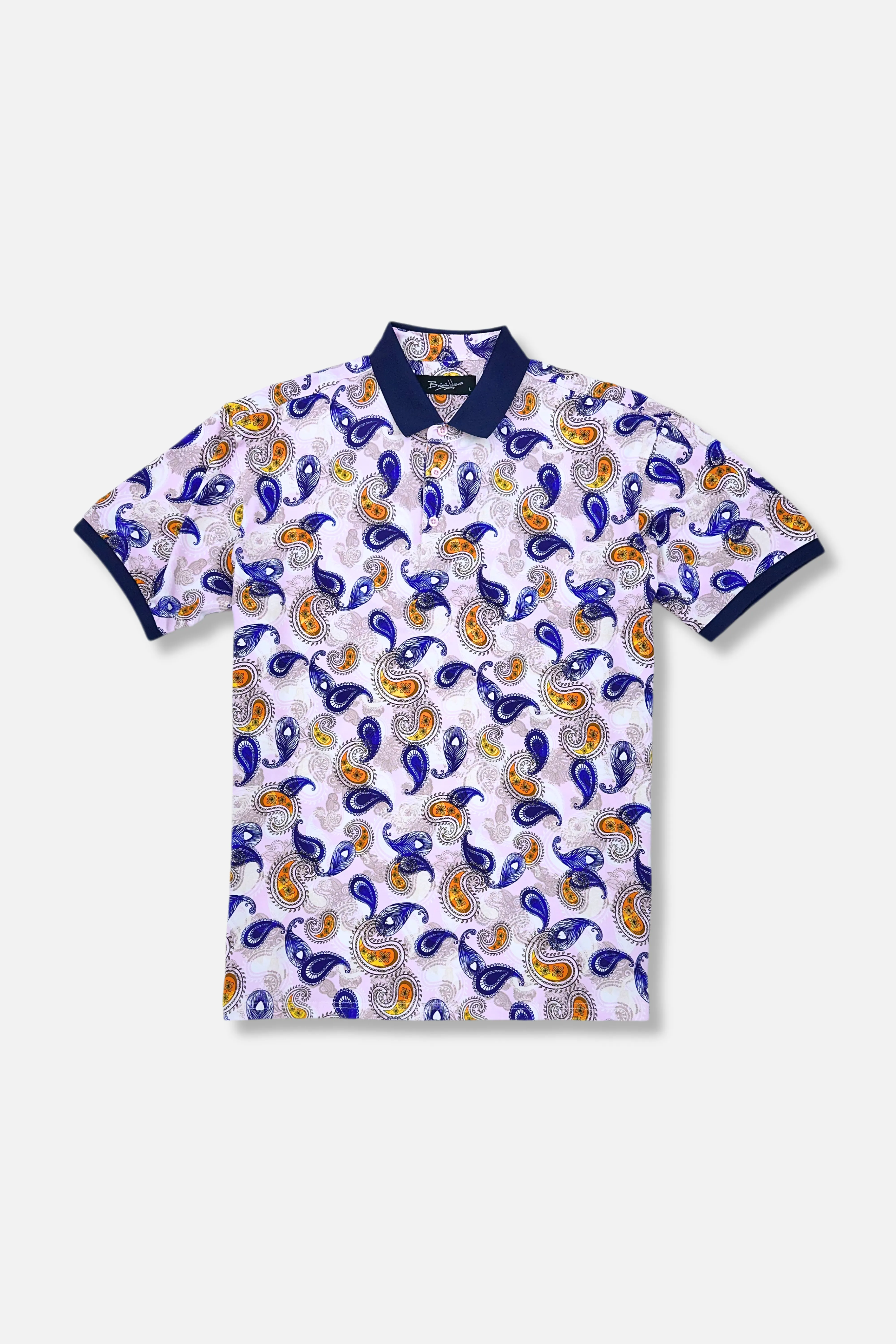 Pronto Printed Pique Polo Summer Office Comfortable Outfit