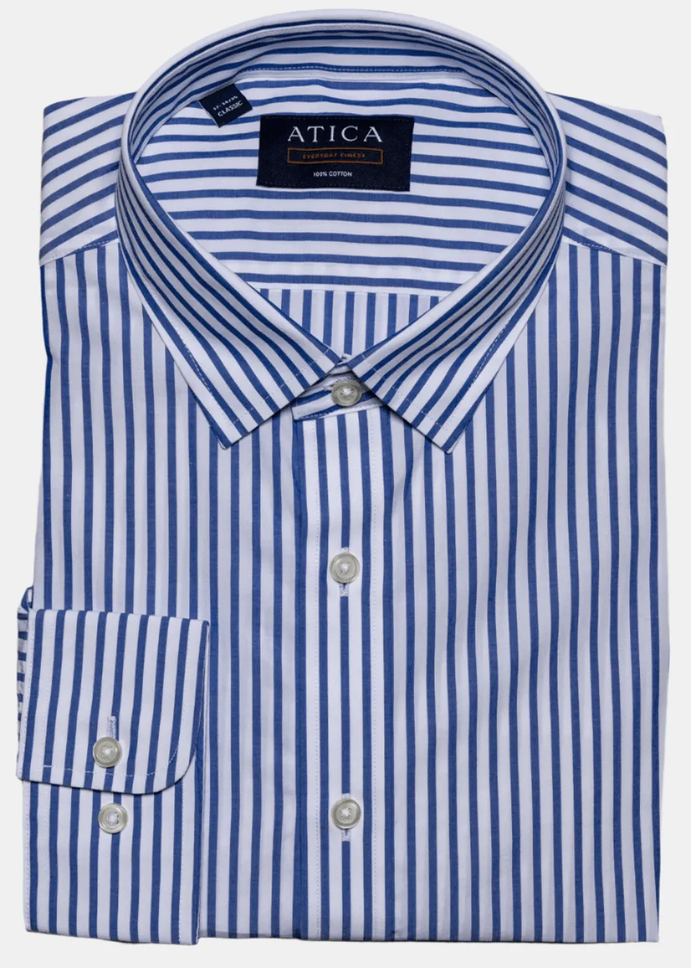 Everyday Blue Bengal Stripe Shirt handmade touch