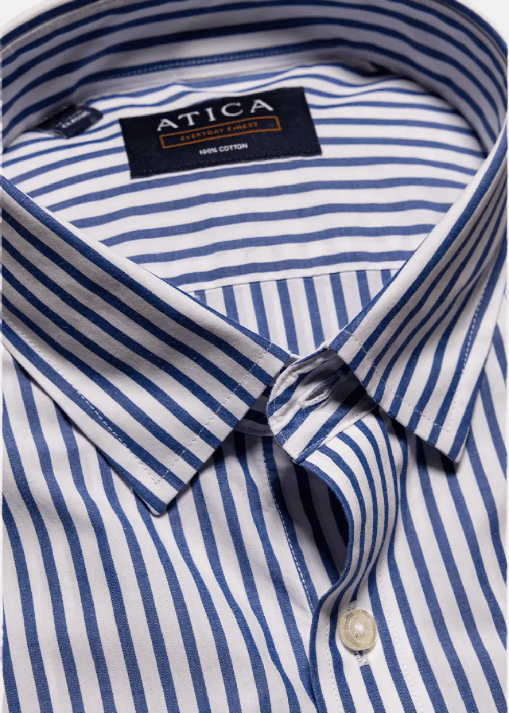 Everyday Blue Bengal Stripe Shirt Anti Cling Fabric