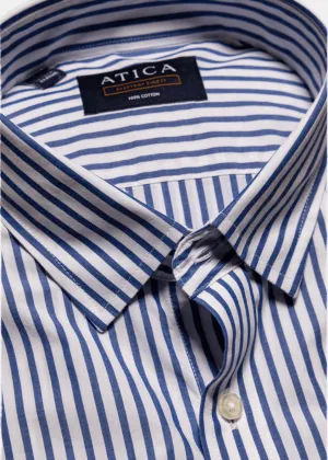 Everyday Blue Bengal Stripe Shirt Anti Cling Fabric