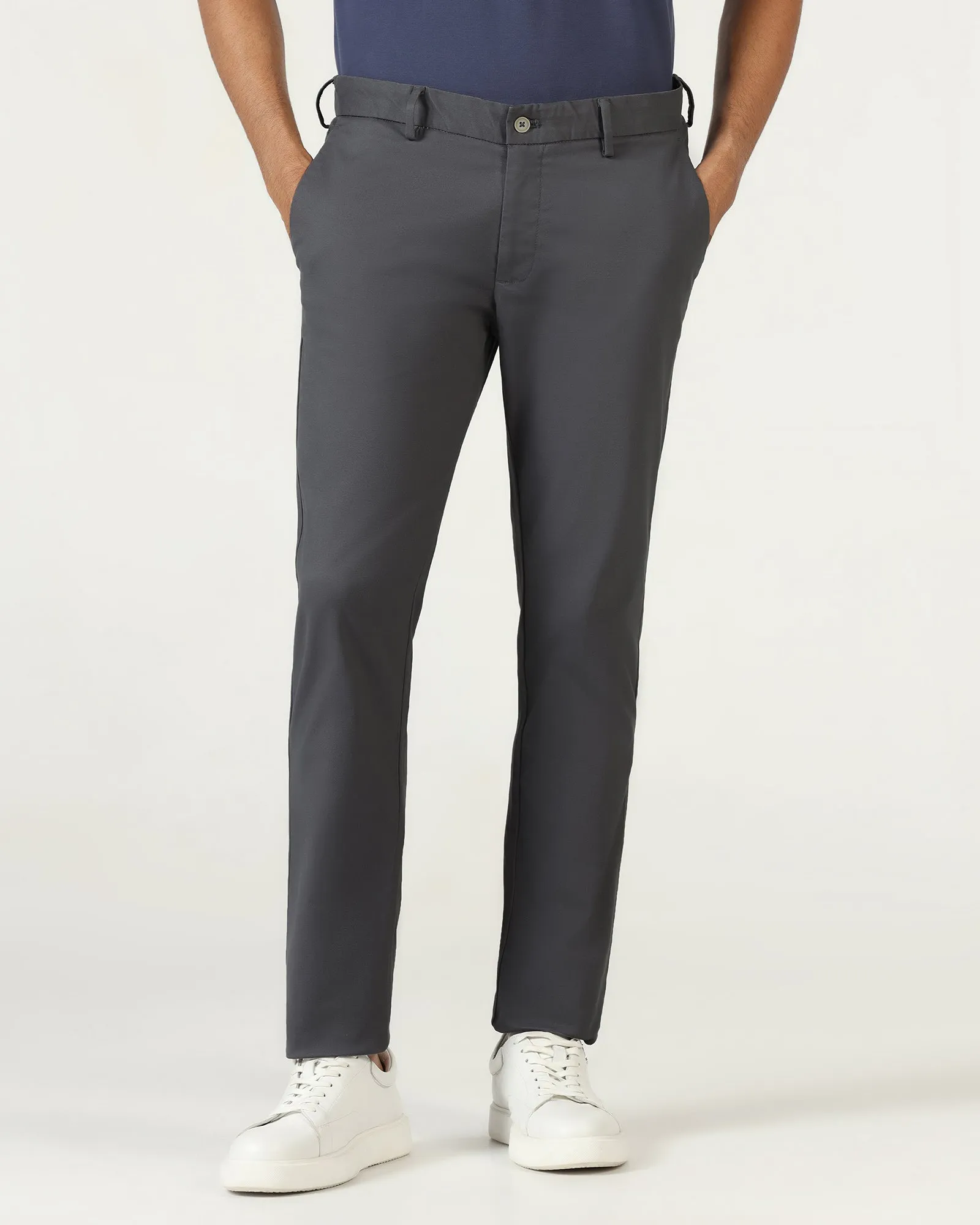 Grey Textured Khakis - Murray Fashionable Fit Sport Ready