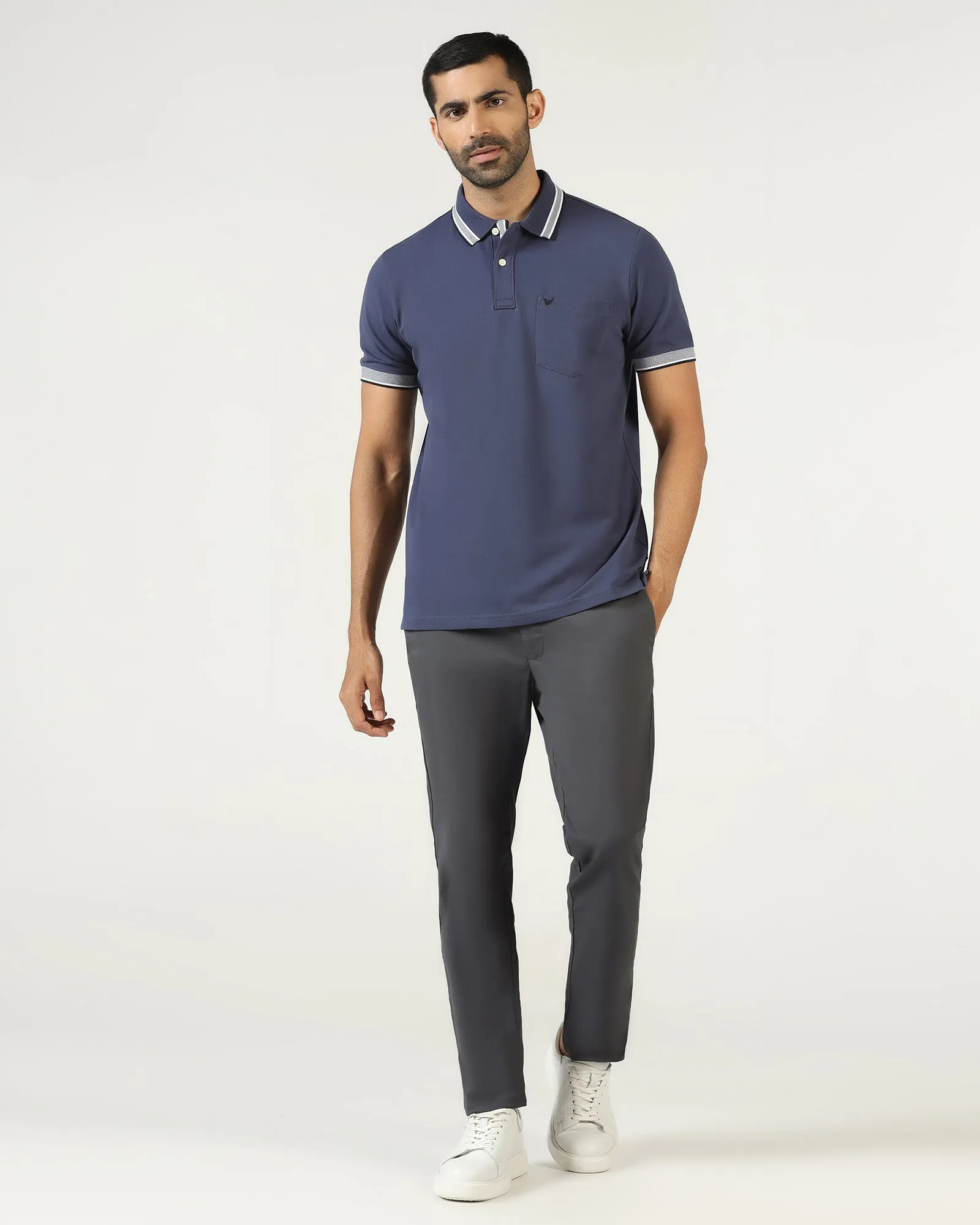 Modern Utility Grey Textured Khakis - Murray