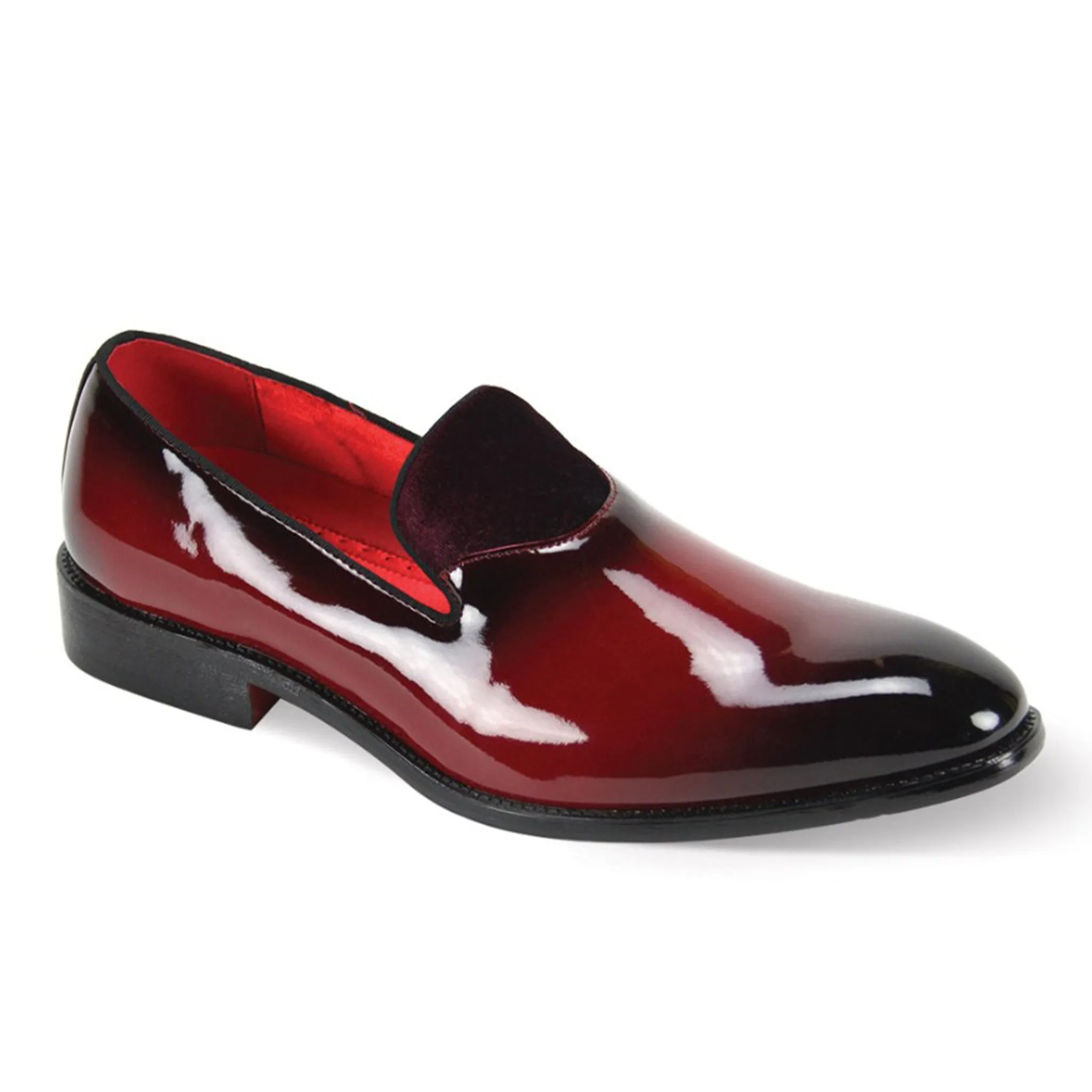 Urban Chill Burgundy Patent Fashion Loafer