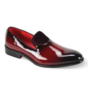 Urban Chill Burgundy Patent Fashion Loafer