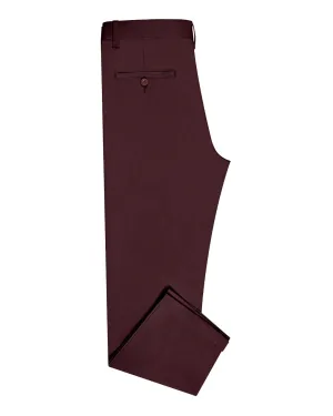 Perfect Fit Wear Flexibility Built-In Genoa Chino Pant Plum