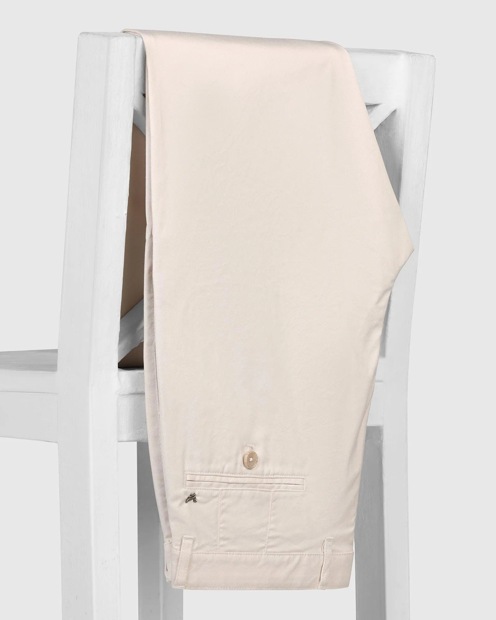 FourWayStretch Cool Weather Temp Tech Slim Fit B-91 Casual Beige Solid Khakis - Henry