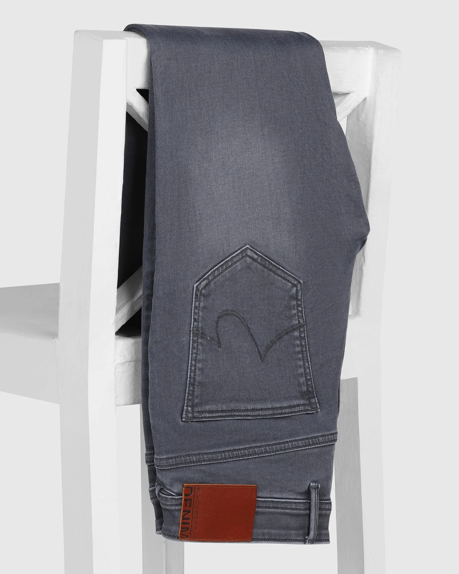 Ultrasoft Slim Yonk Fit Grey Jeans - Pat Edgy Design