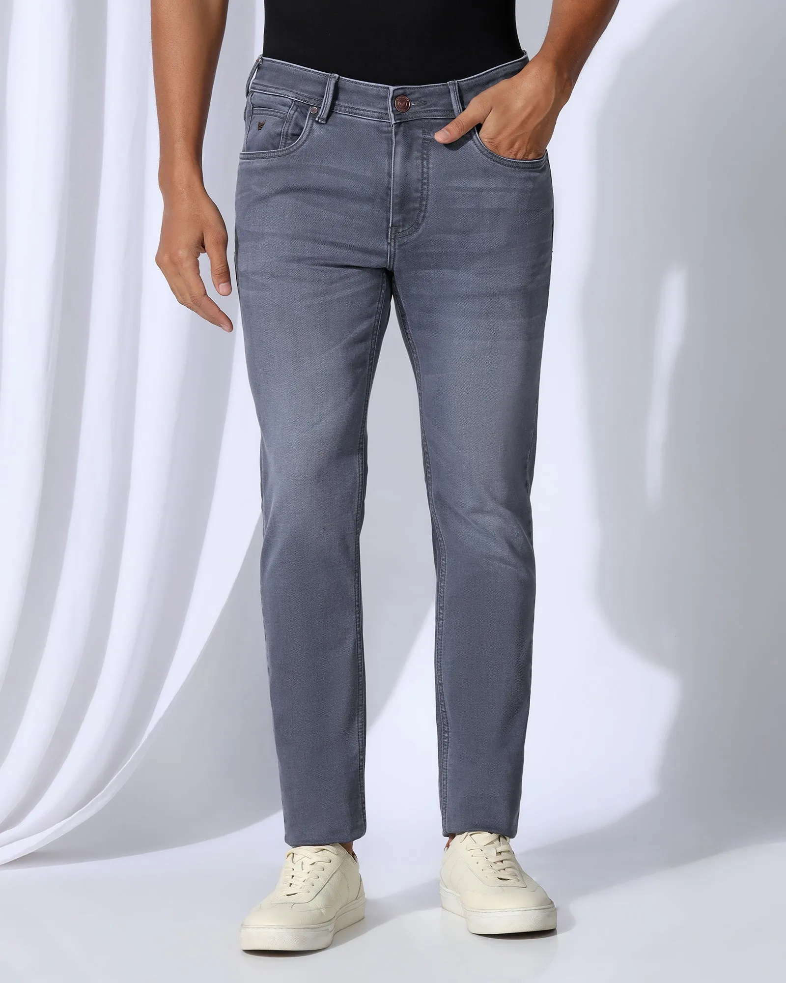 Ultrasoft Slim Yonk Fit Grey Jeans - Pat Everyday Pick