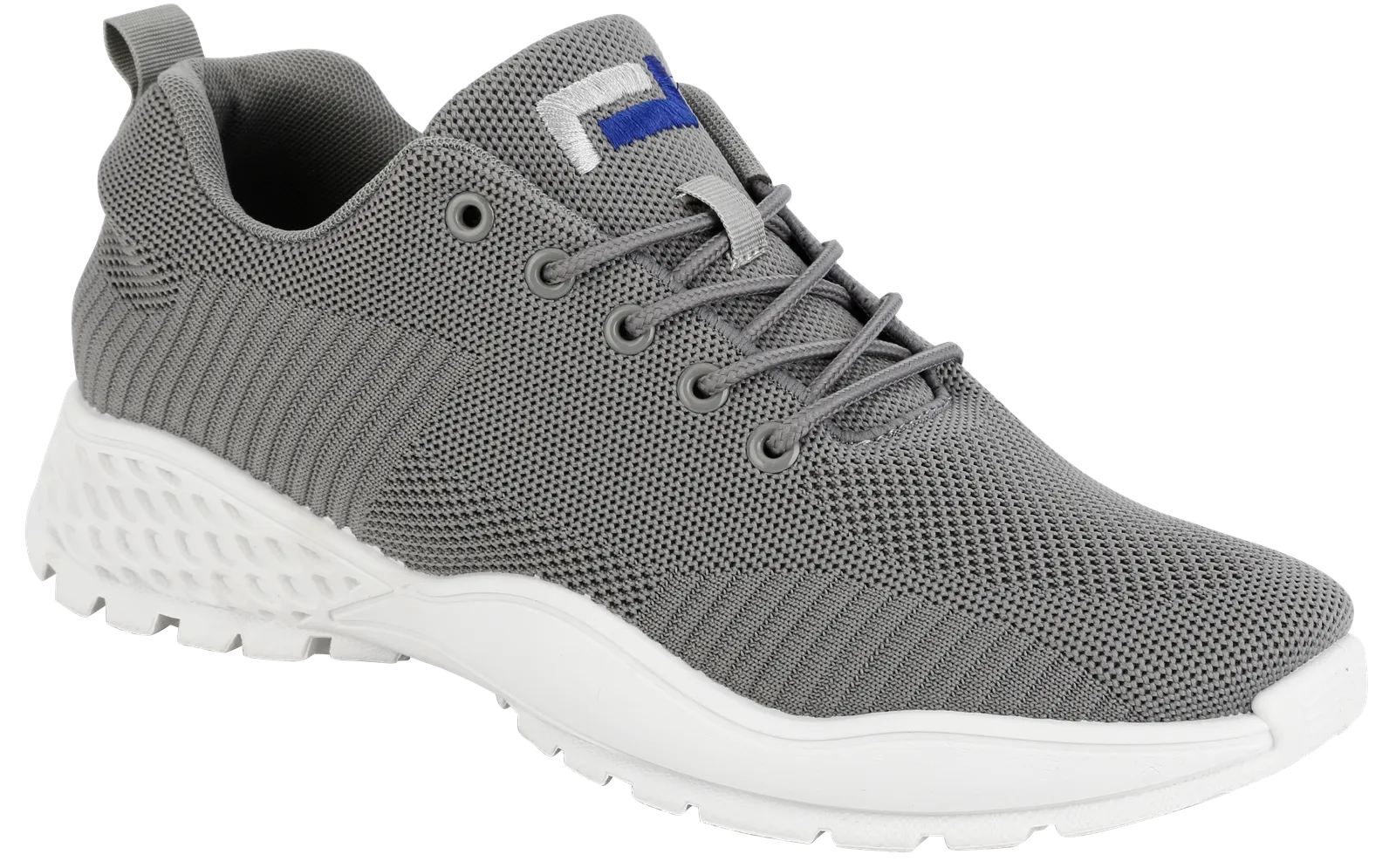 Lounge Wear LEVEL ONE Men's Grey Ultralight Trainers Shoes SP658