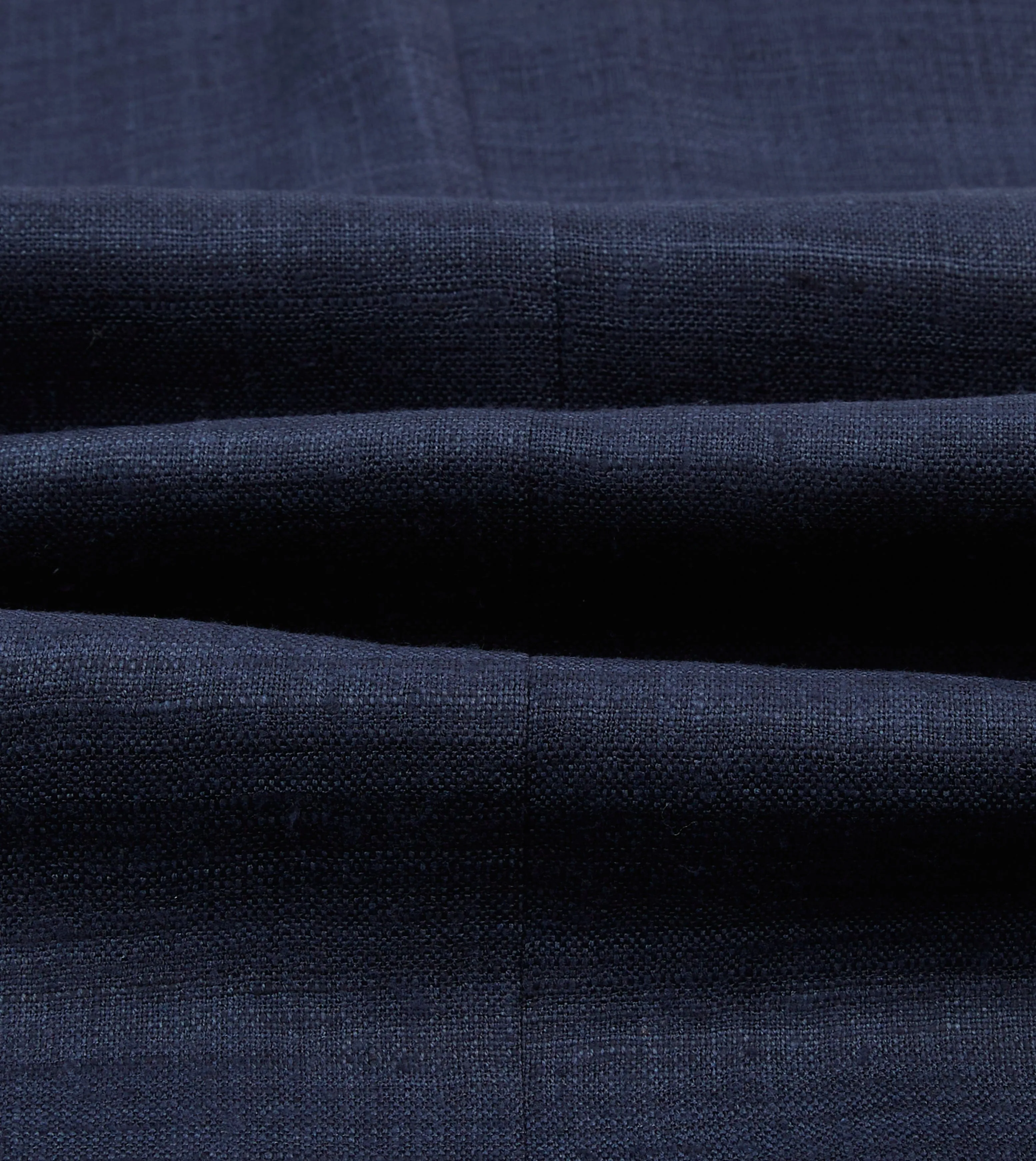 Navy Tussah Silk Double-Breasted Tailored Jacket Snag Proof Surface