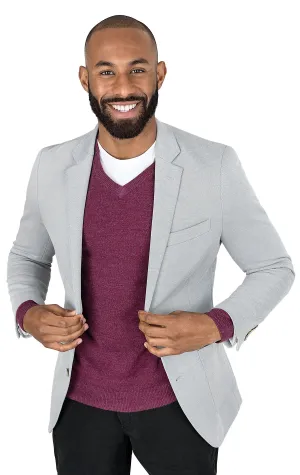 ARUBA GREY SLIM FIT BLAZER Quick Release Fasteners AdjustableHem