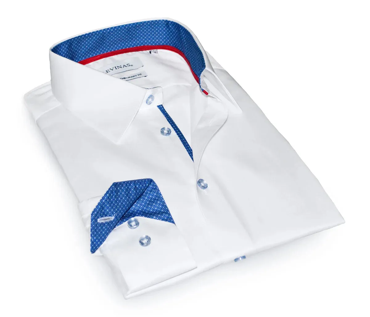 Grabby Button-Up Contrast Shirt Date night