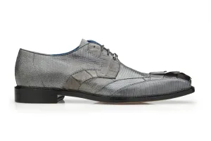 All Comfort Festival Vibe Belvedere - Valter, Genuine Caiman Crocodile and Lizard Dress Shoe - Gray - 1480 (IN STORE)
