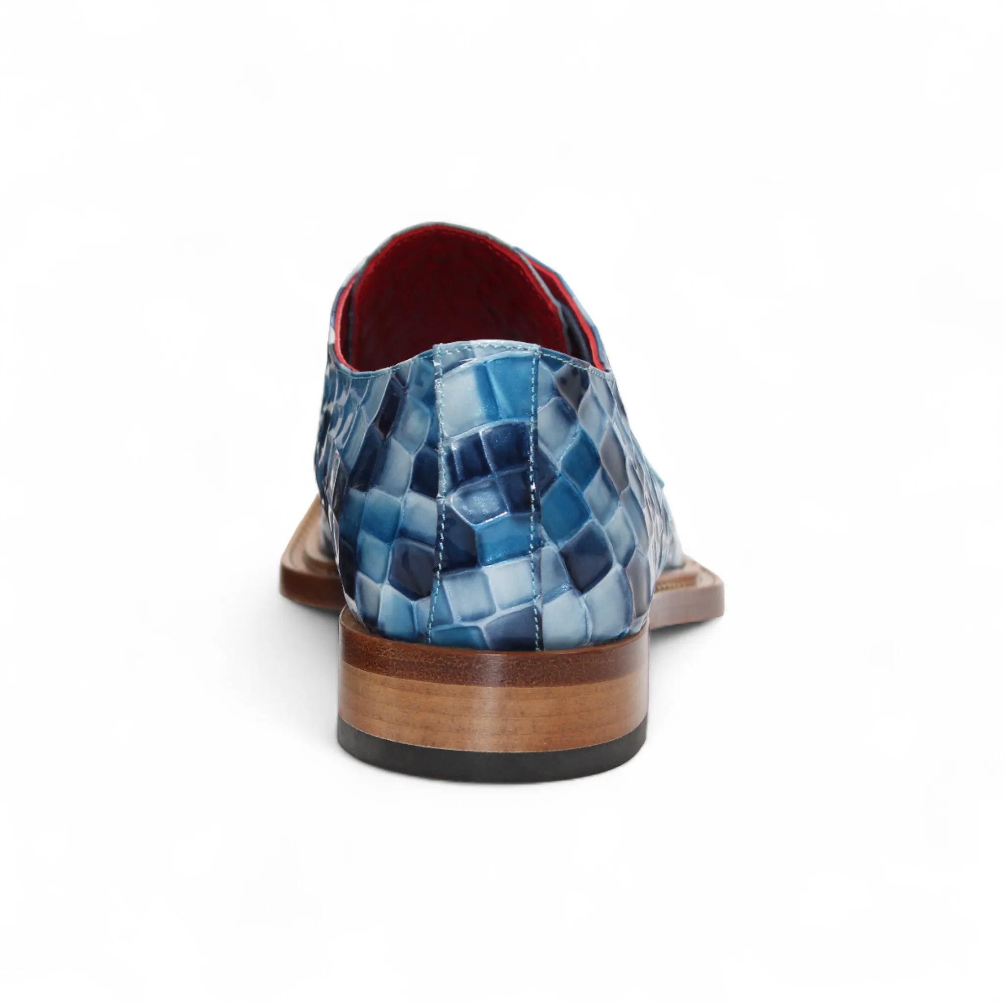 Emilio Franco Couture "Santo" Blue Combo Shoes Vintage Love