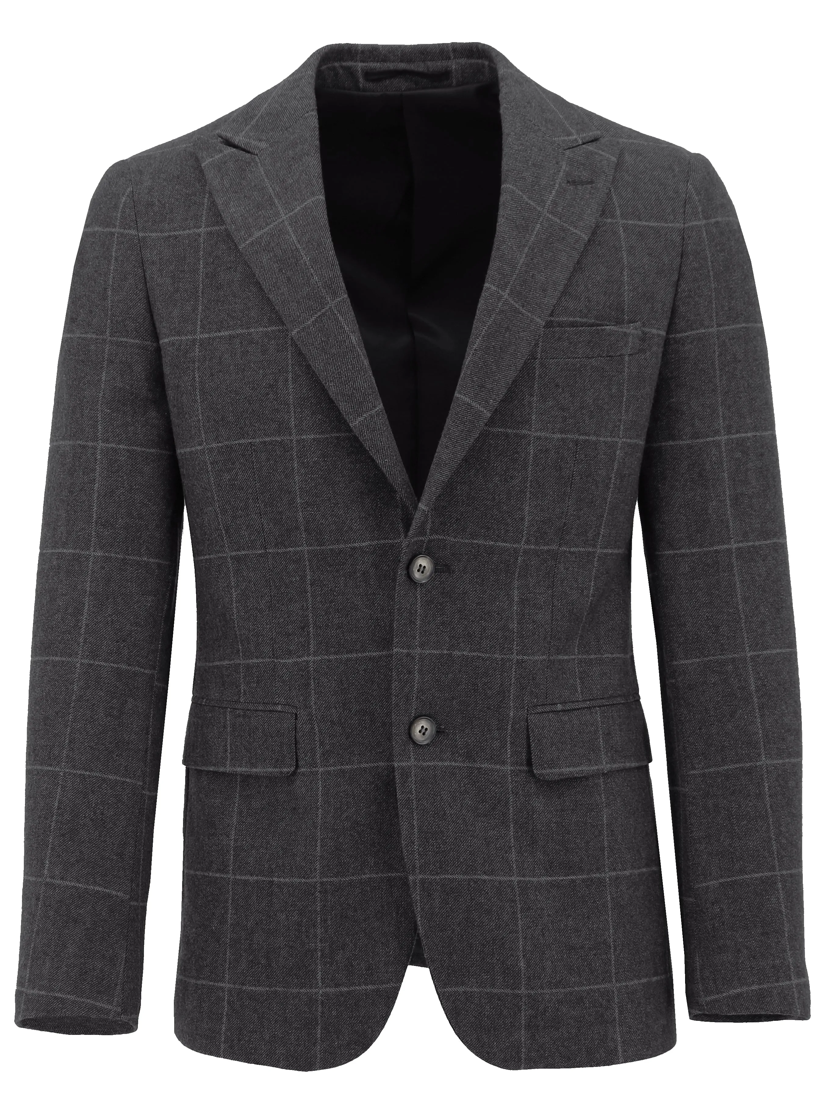 Amalfi Charcoal Checked Sports Jacket Urban Wear