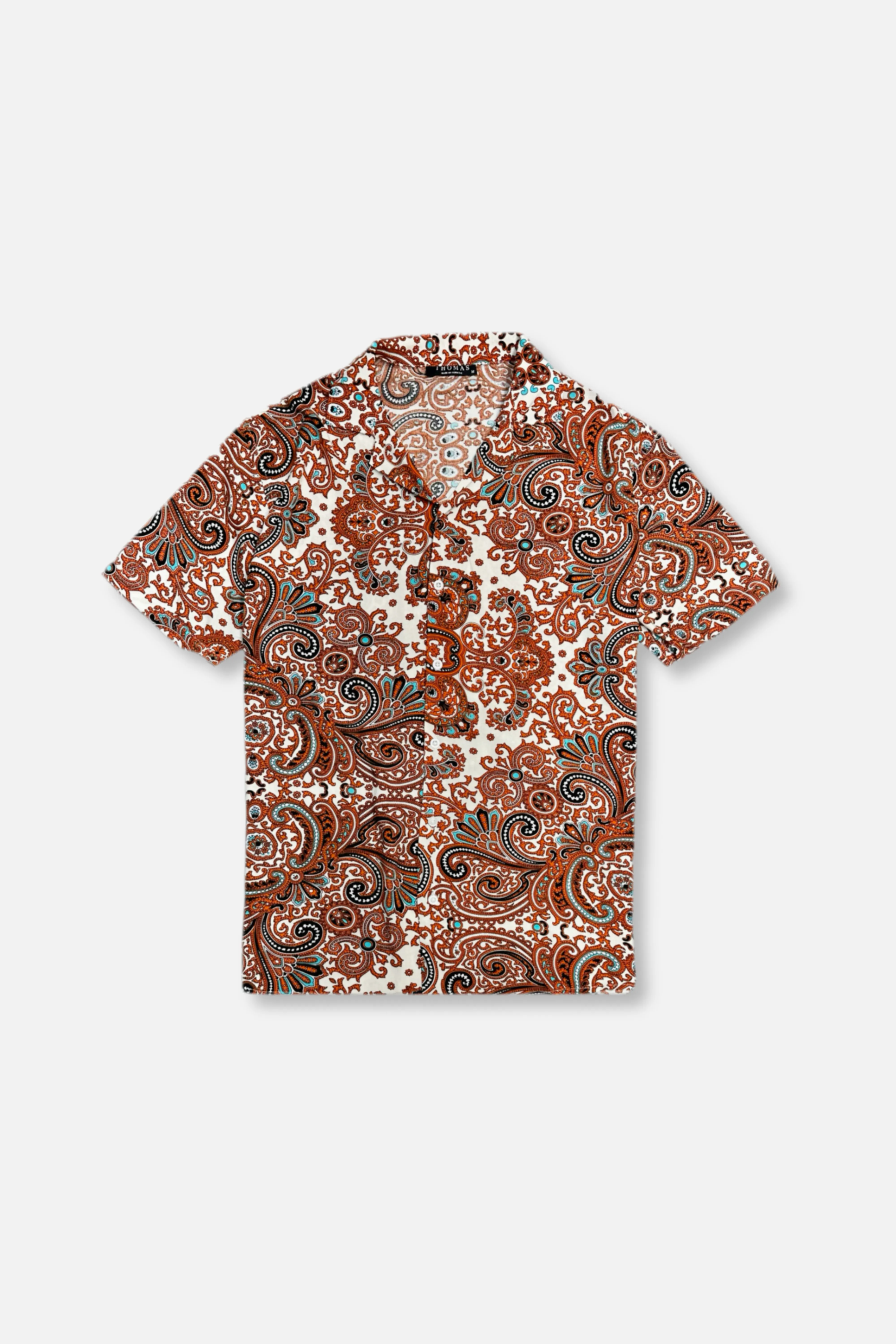 Thanos Tropical Revere Collar Shirt NonRestrictive Fit Energy Ease