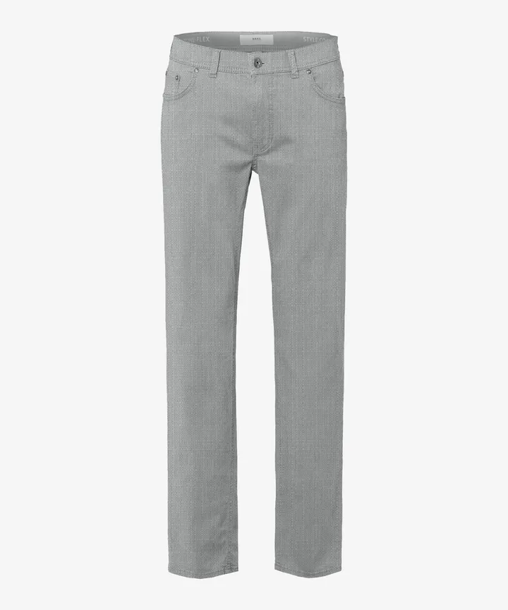 Brax Chuck Two-Tone Flex Pant in Platin Flexible Movement Thermal Regulating Fabric