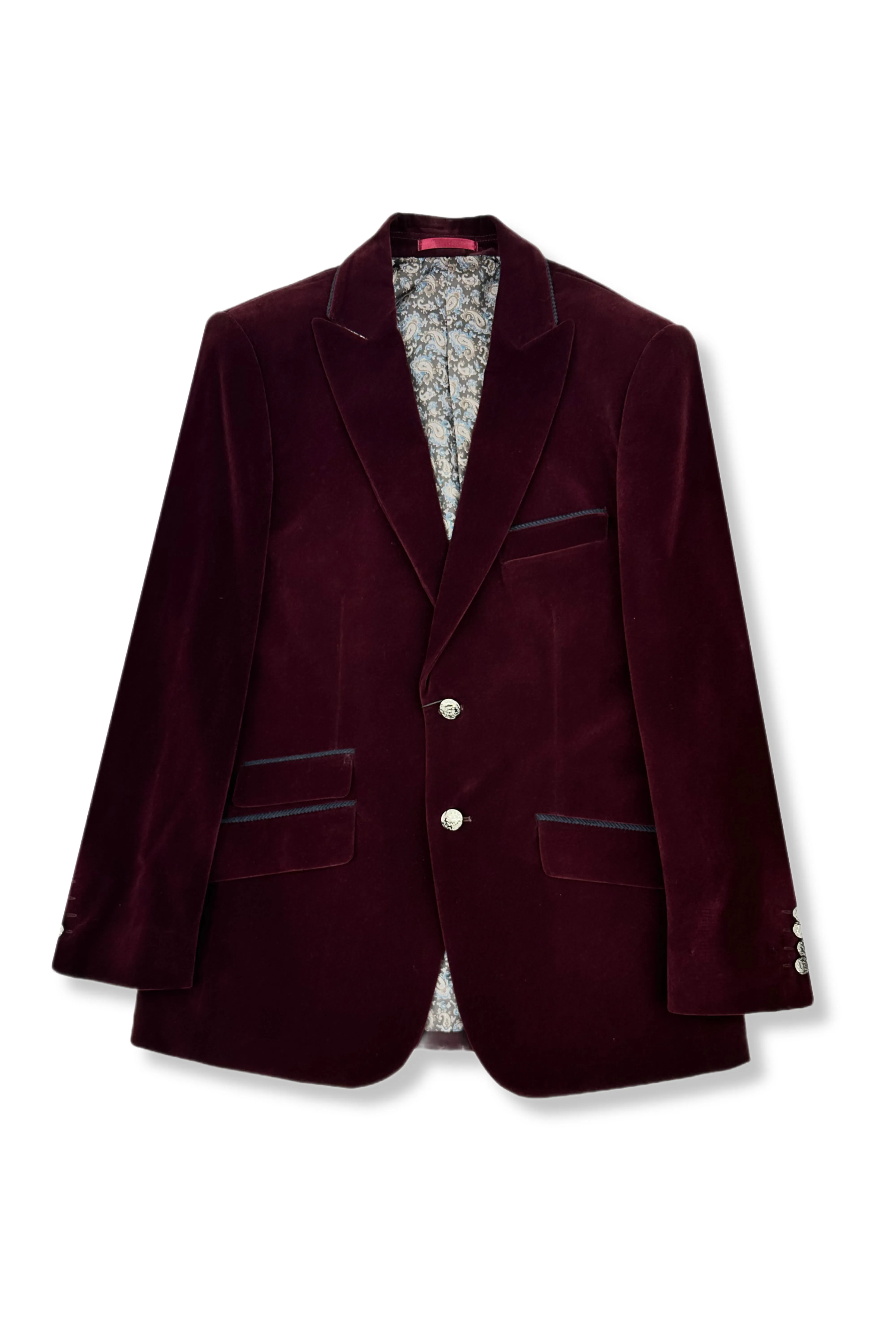 Simple Chill Piece Ergonomic Drape Jamore Velvet Blazer