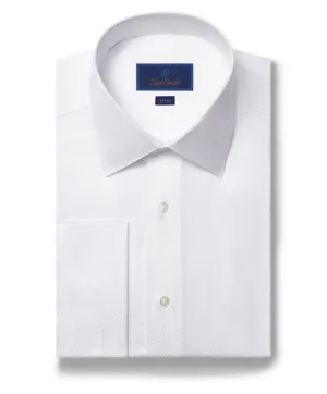 Wonder Core SmoothEdging Trim Formal Tuxedo Shirt - White