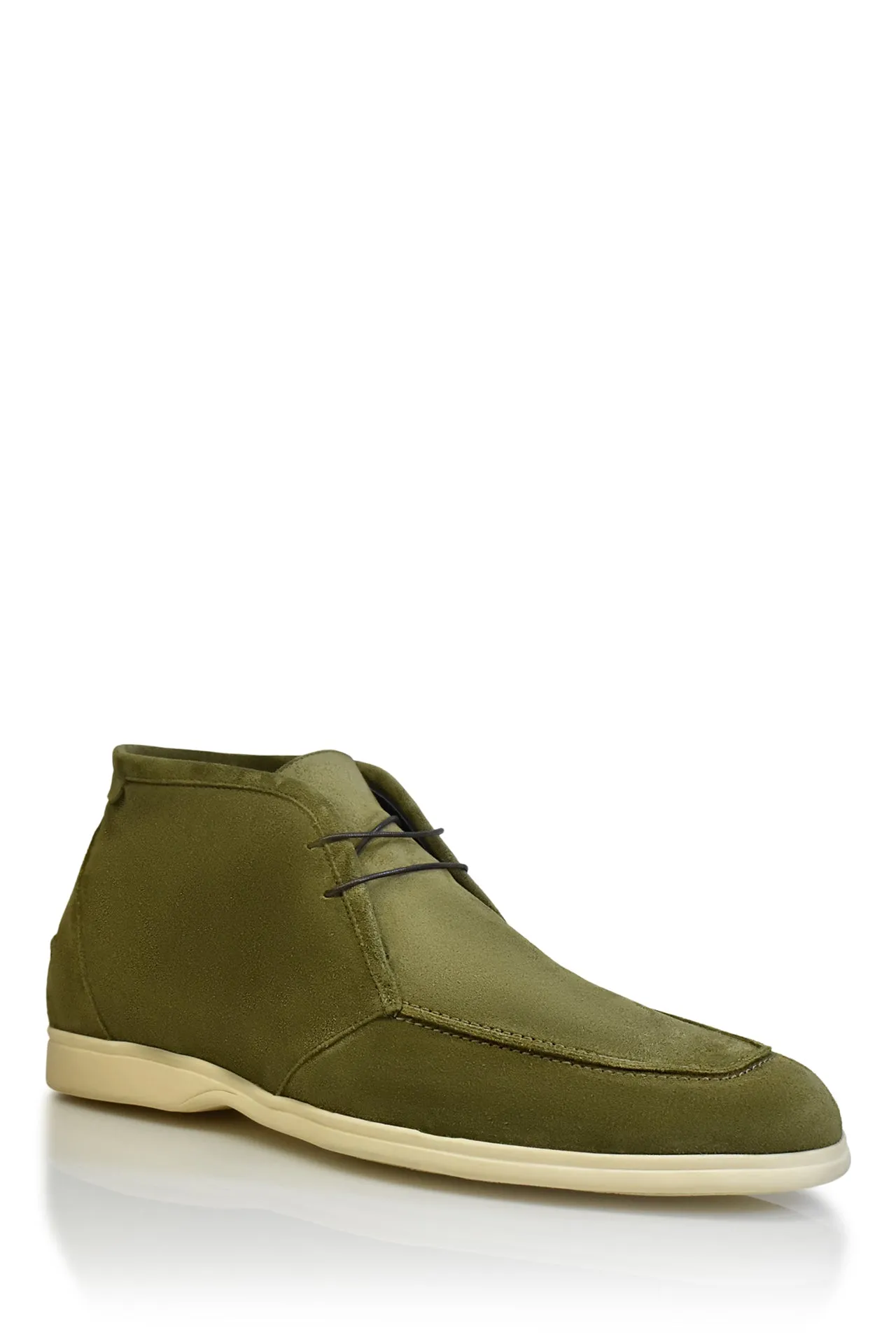 Suede Chukka Boot in Olive Thermal Insulation