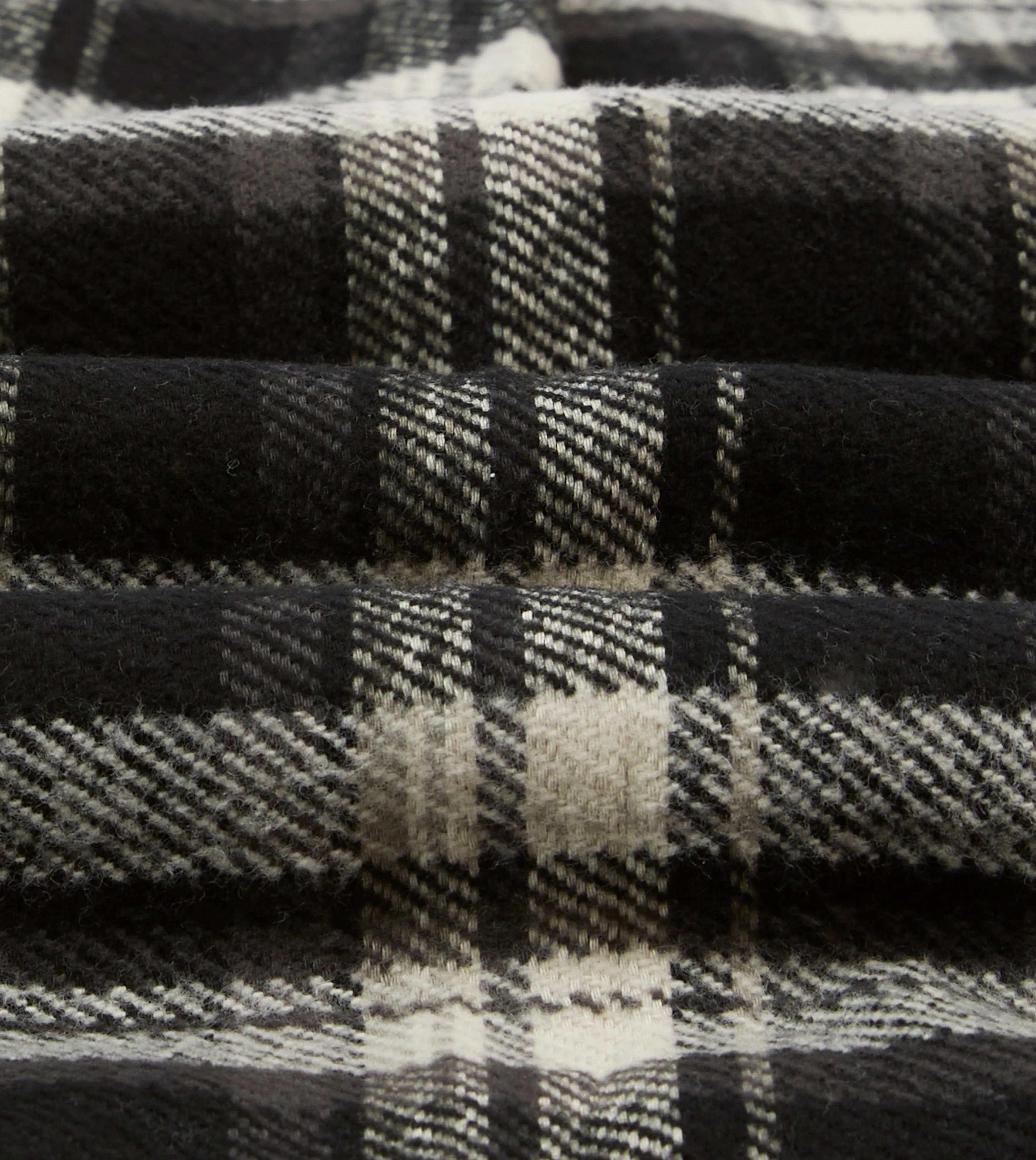 Durable Material Bold Prints Drake's by A. Levine Black Check Cotton Two-Pocket Work Shirt