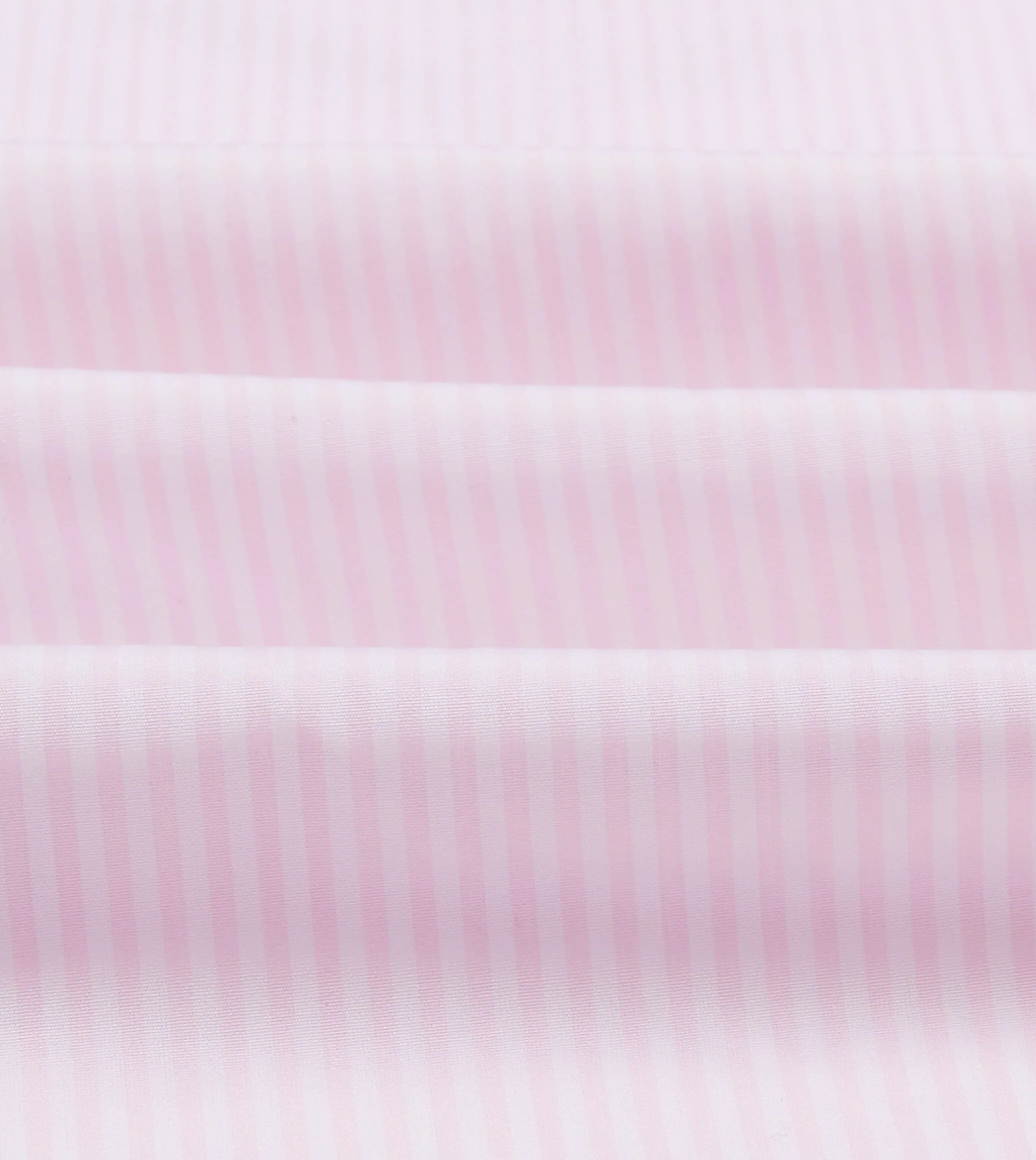 Pink Narrow Stripe Cotton Poplin Button-Down Shirt Breathable Layer
