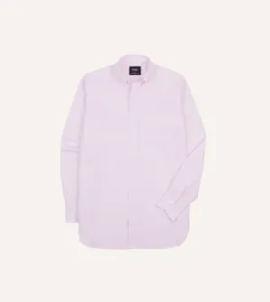 Pink Narrow Stripe Cotton Poplin Button-Down Shirt networking event