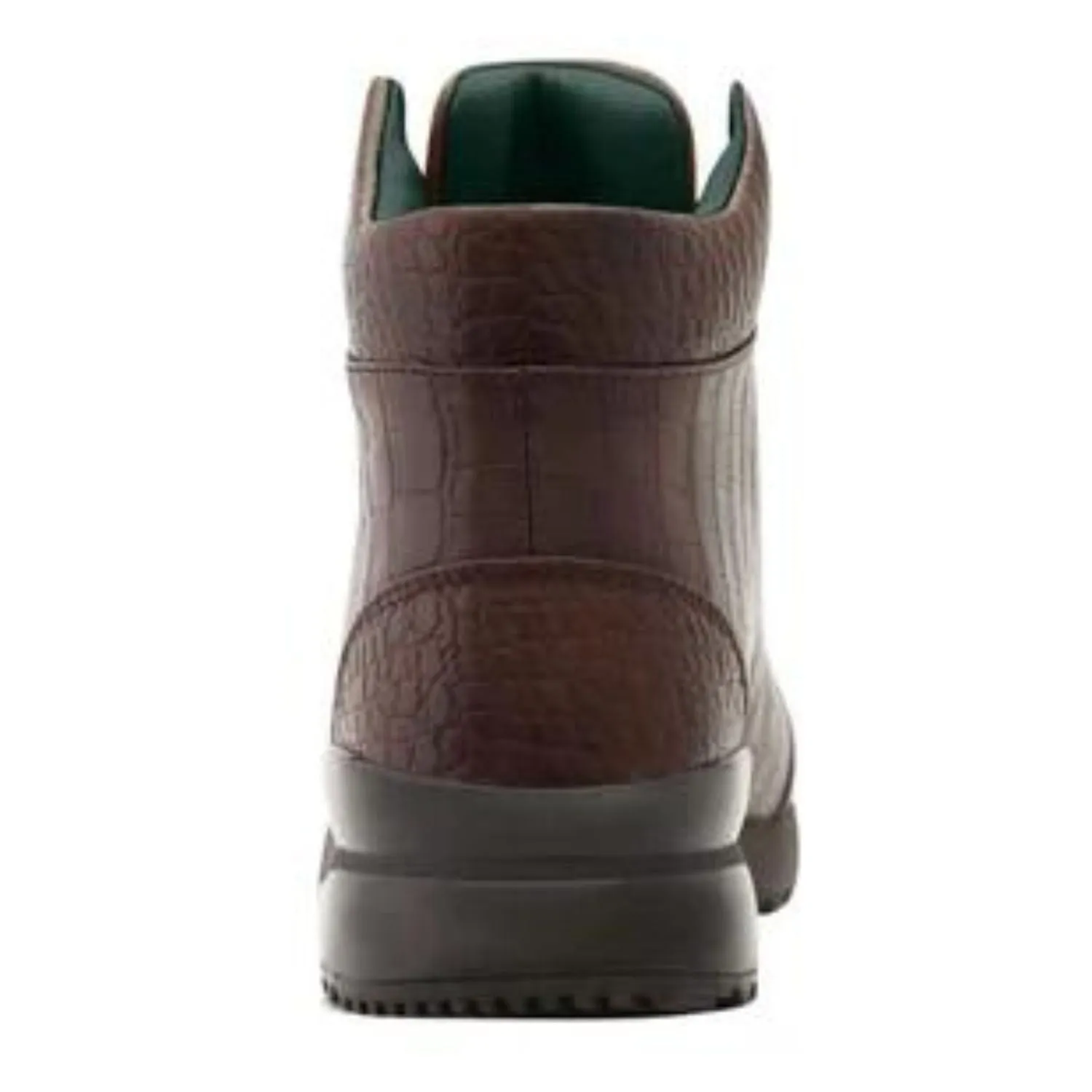 Shock Absorbing Air Flow Chocolate Brown High Top Urban Sneakers