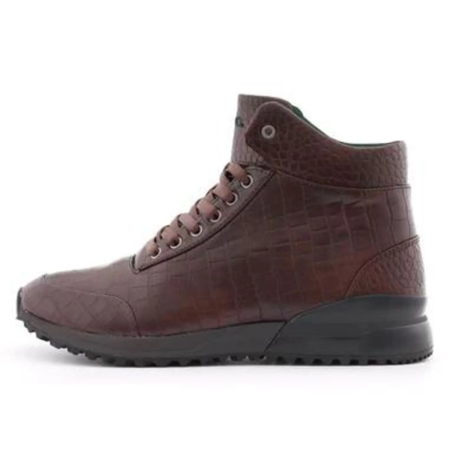 Seamless Comfort Backcountry Camper Chocolate Brown High Top Urban Sneakers