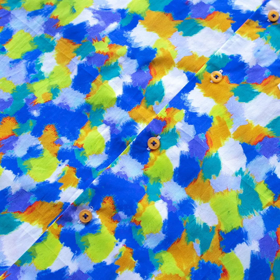 hypoallergenic material Polish Glow Inserch SS Dot Print Shirt SS015-00066 Multi