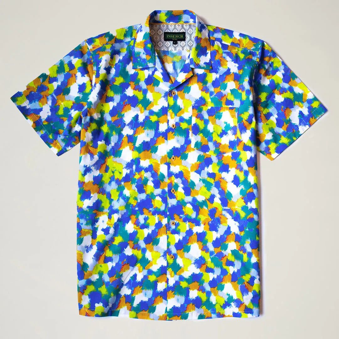 Inserch SS Dot Print Shirt SS015-00066 Multi Commute Ease