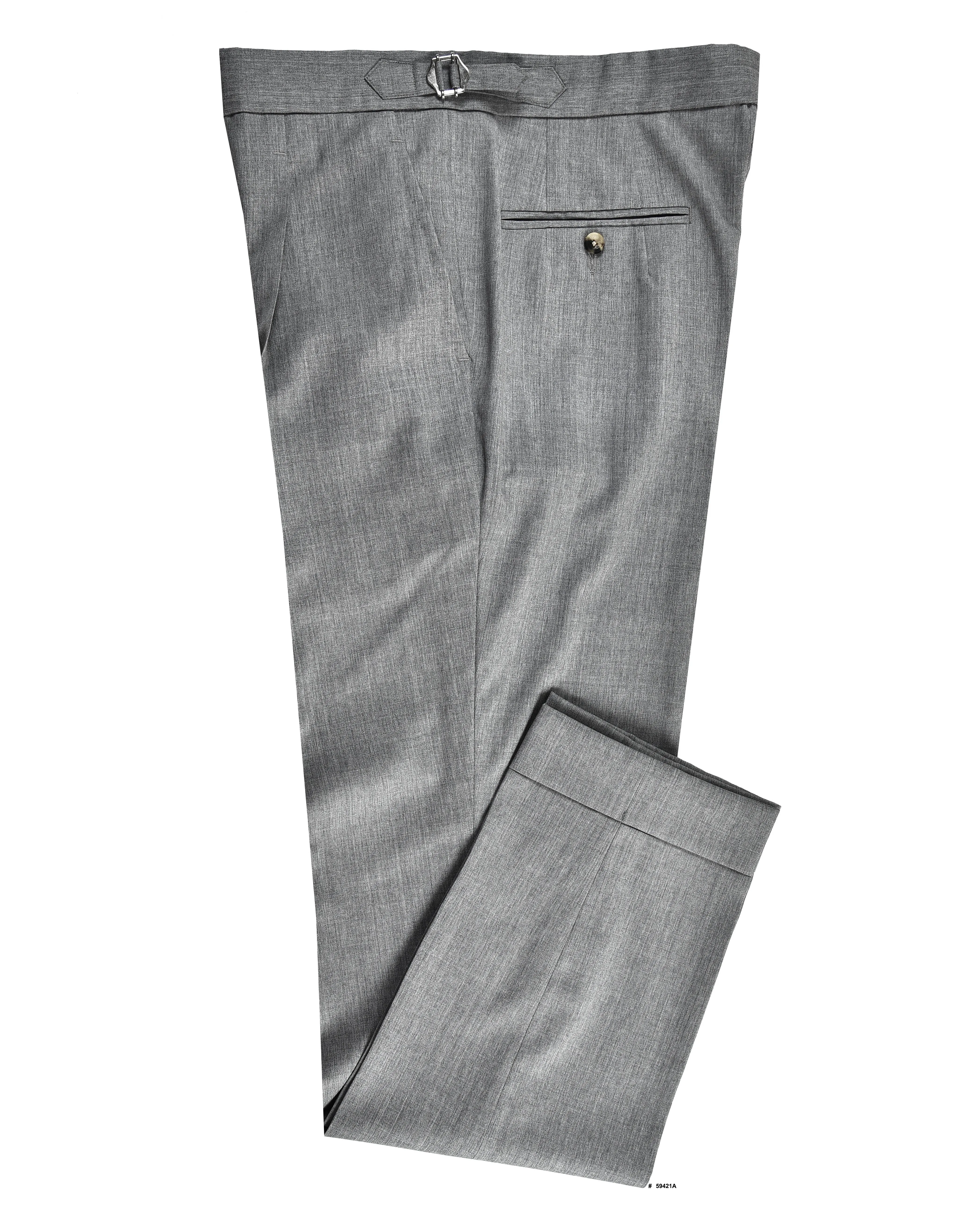 VBC: Light Grey Tropical Worsted Comfort waistband