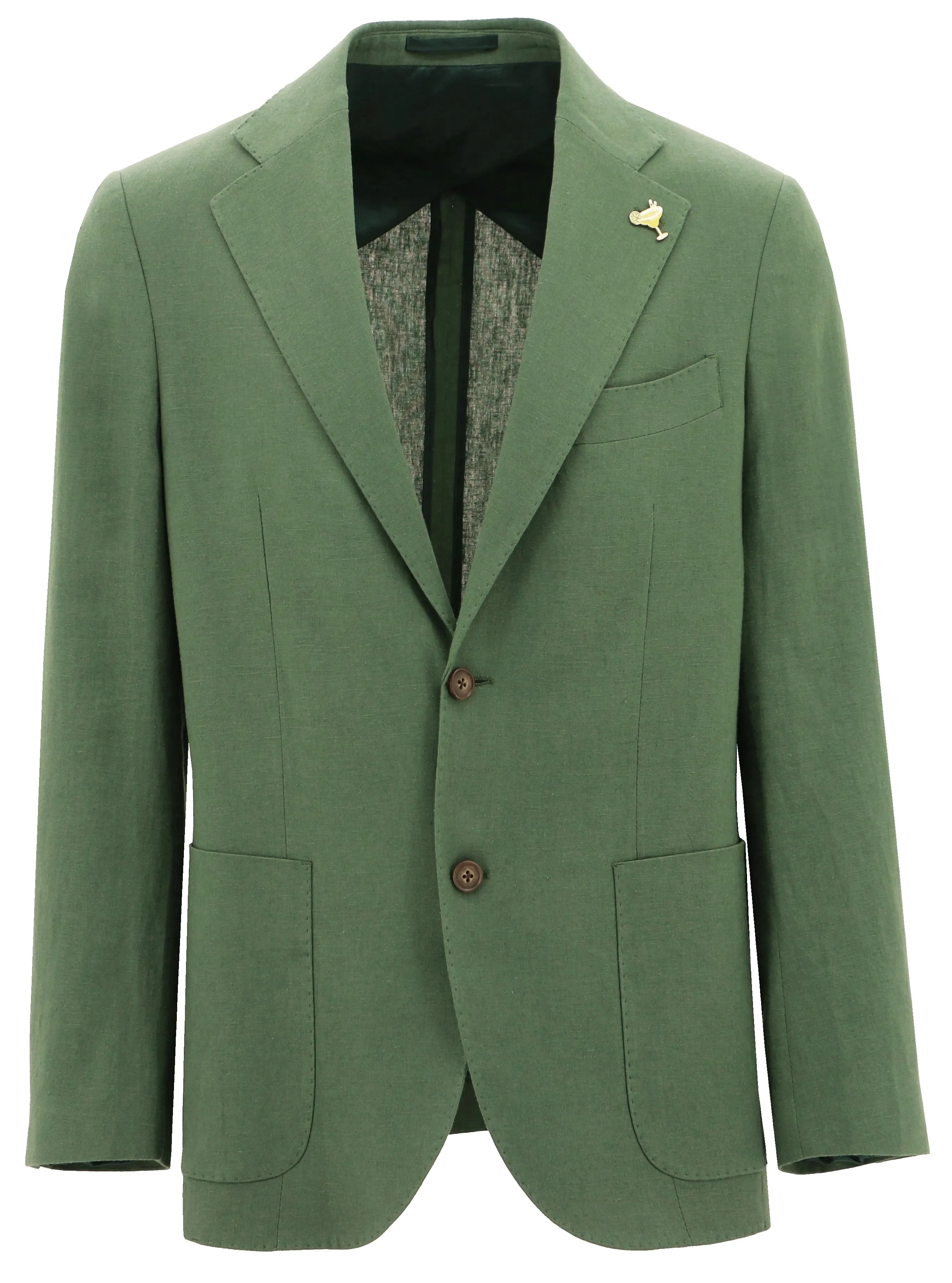 Genoa Green Linen Sports Jacket Slip Resistant Grip Lightweight Warmth Core
