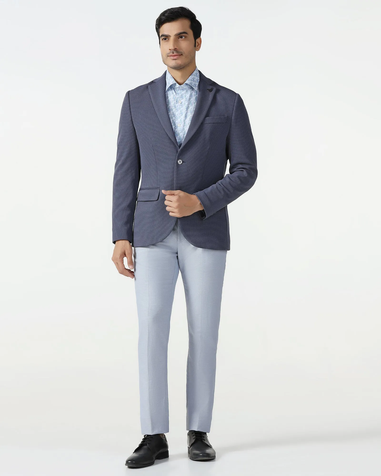 Formal Grey Textured Blazer - Rismo Tactical Wear