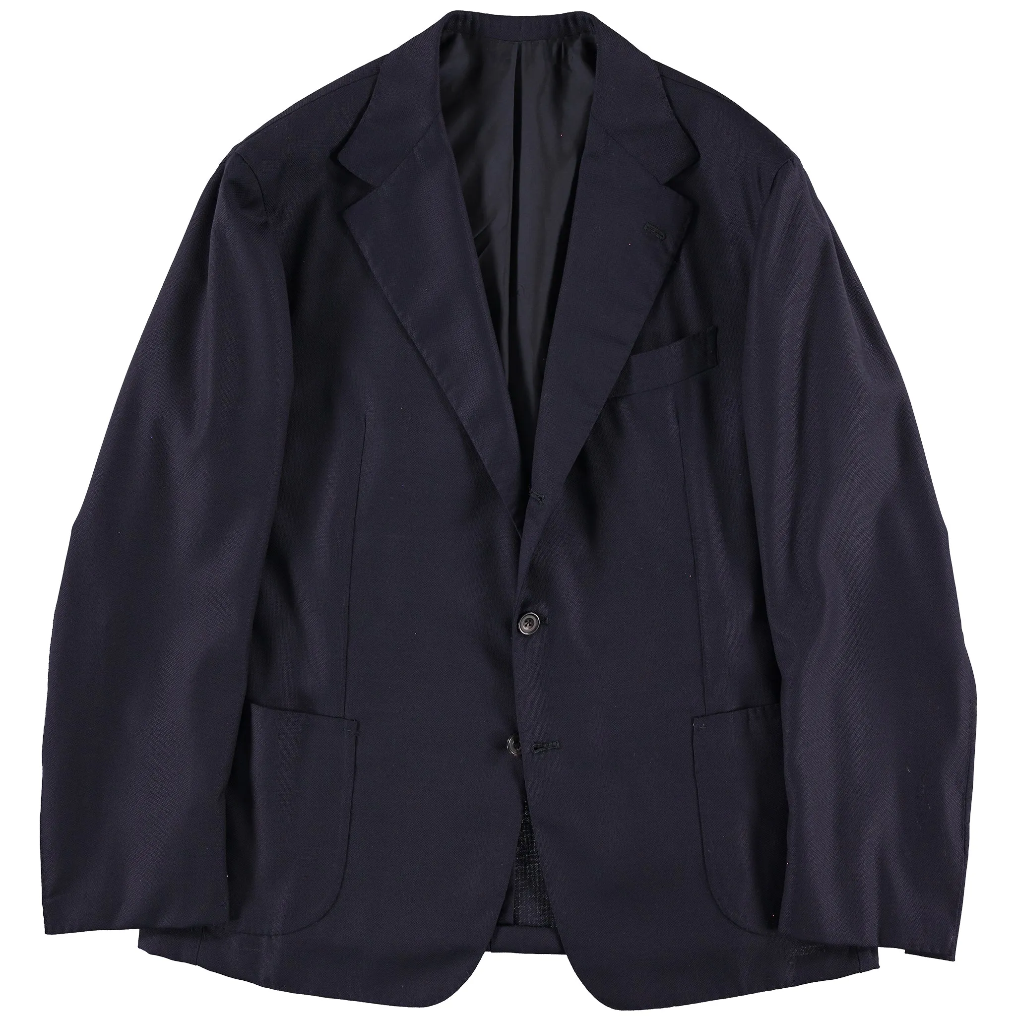 Navy Hopsack Waverly Jacket UV Protection Finish
