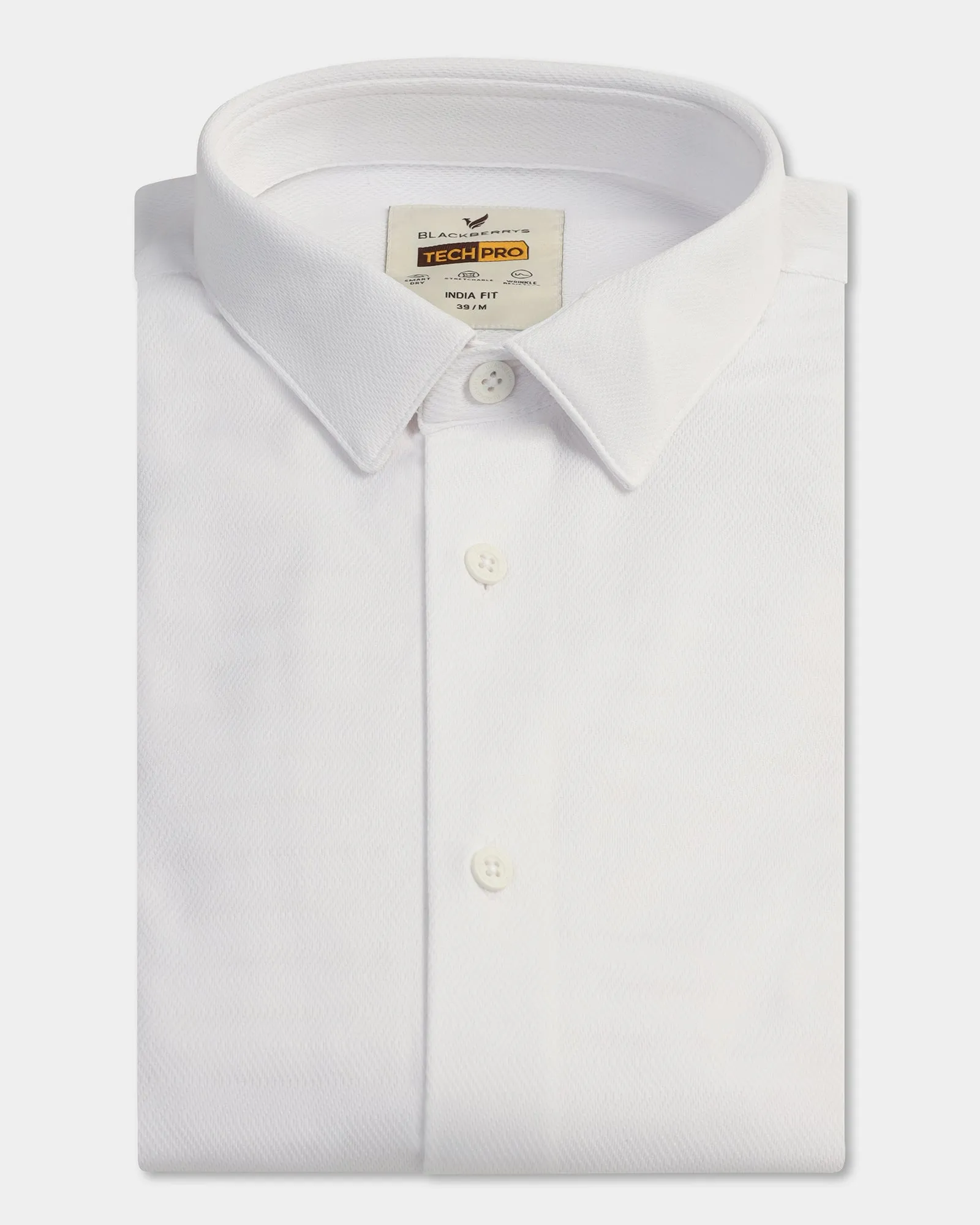 White Techpro Stripe Shirt - Keish Wrinkle-Free