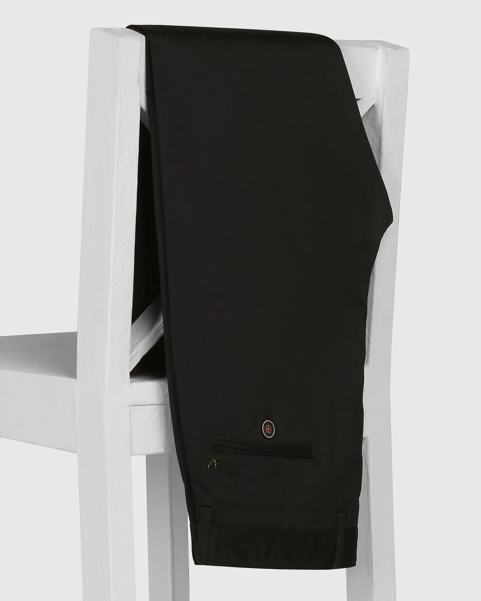 Easy Comfort Slim Comfort B-95 Casual Knight Black Solid Khakis - Kolt