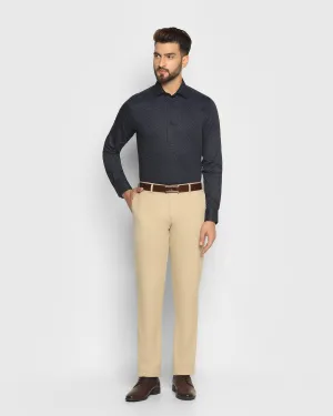 Slim Comfort B-95 Formal Beige Solid Trouser - Sodrick Wide fit Layer Comfort