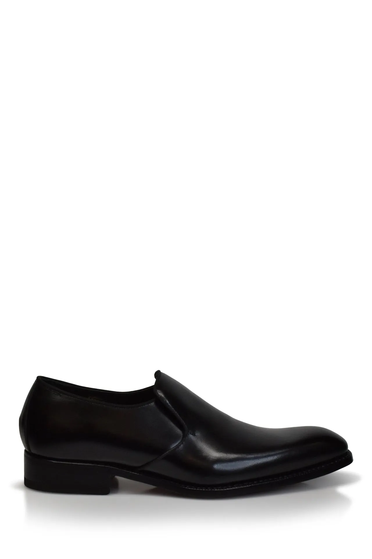 Leather Puccini Formal Slip-On Shoe in Black Year Trust