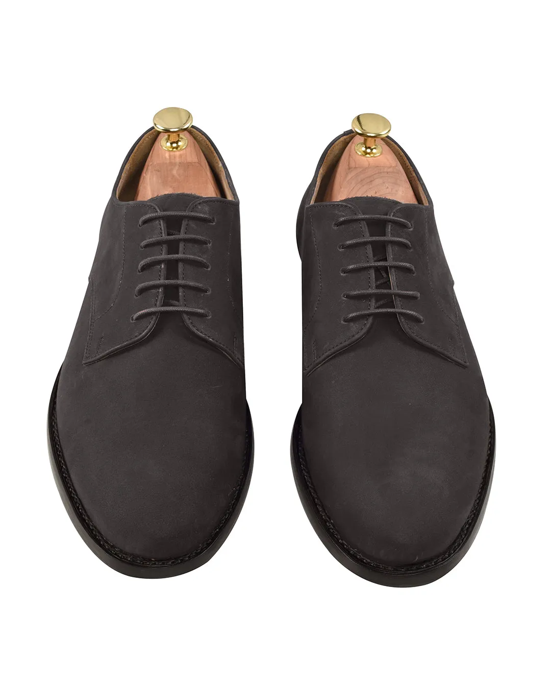 Quick Drying Airport Travel Tech Knit Nubuck Derby Black
