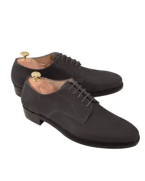 Rolling Motion Sole Smooth Inner Seams Nubuck Derby Black