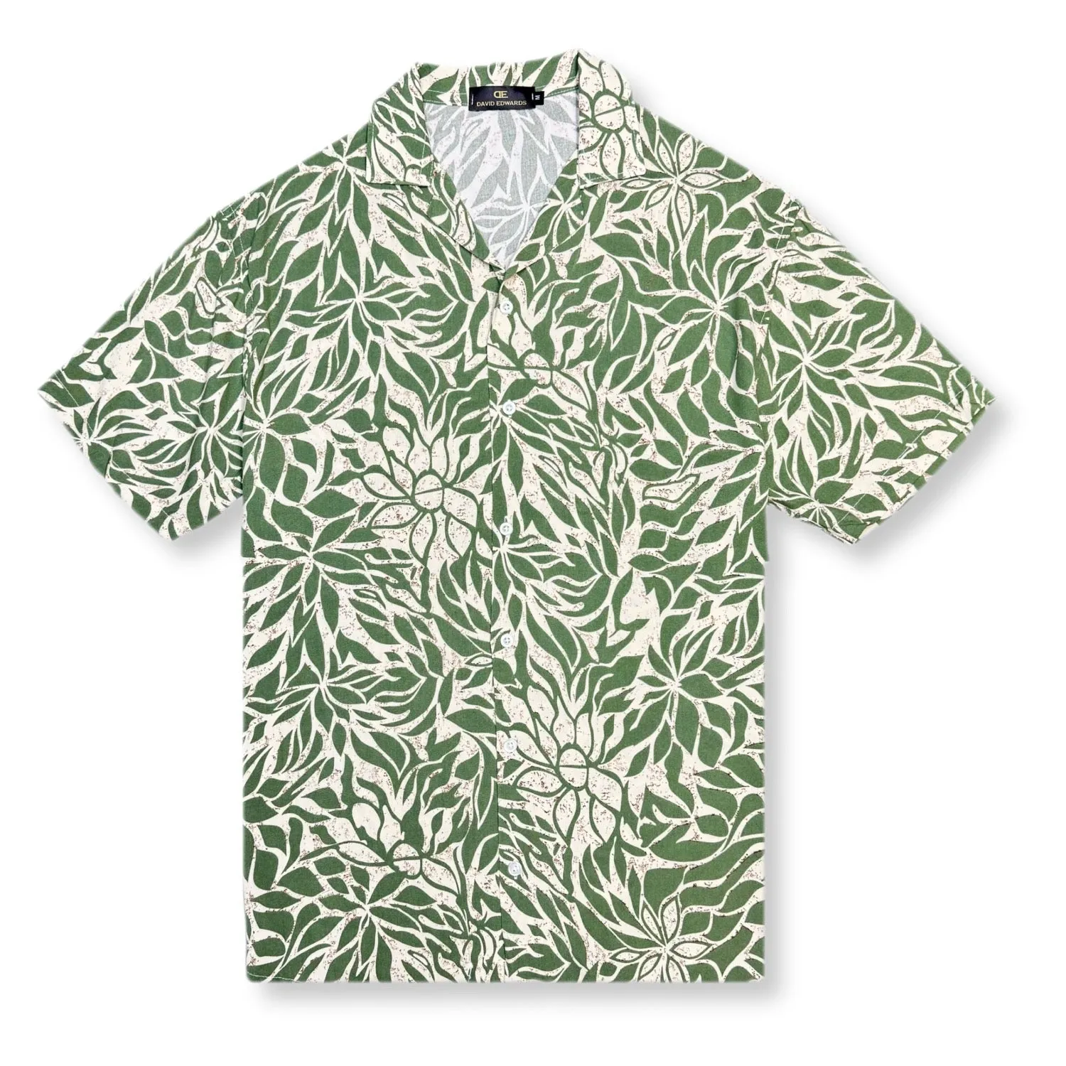 Dearden Tropical Resort Revere Collar Shirt Hotel Style StaticResistantLining