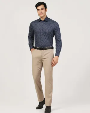 Slim Comfort B-95 Formal Beige Textured Trouser - Scout Lightweight Design