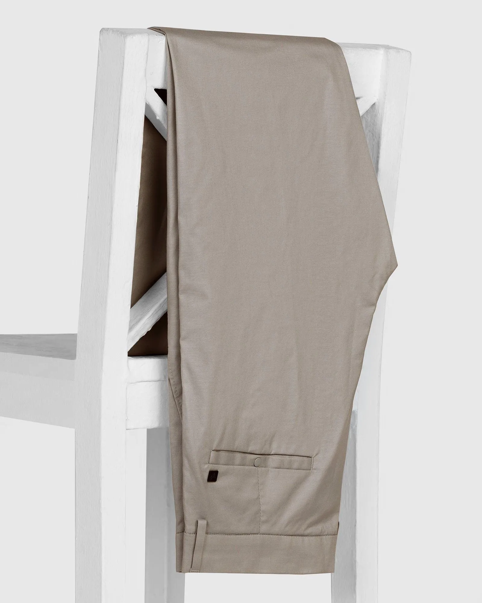 Multi Pocket System TechPro Slim Comfort B-95 Casual Light Olive Solid Khakis - Andros