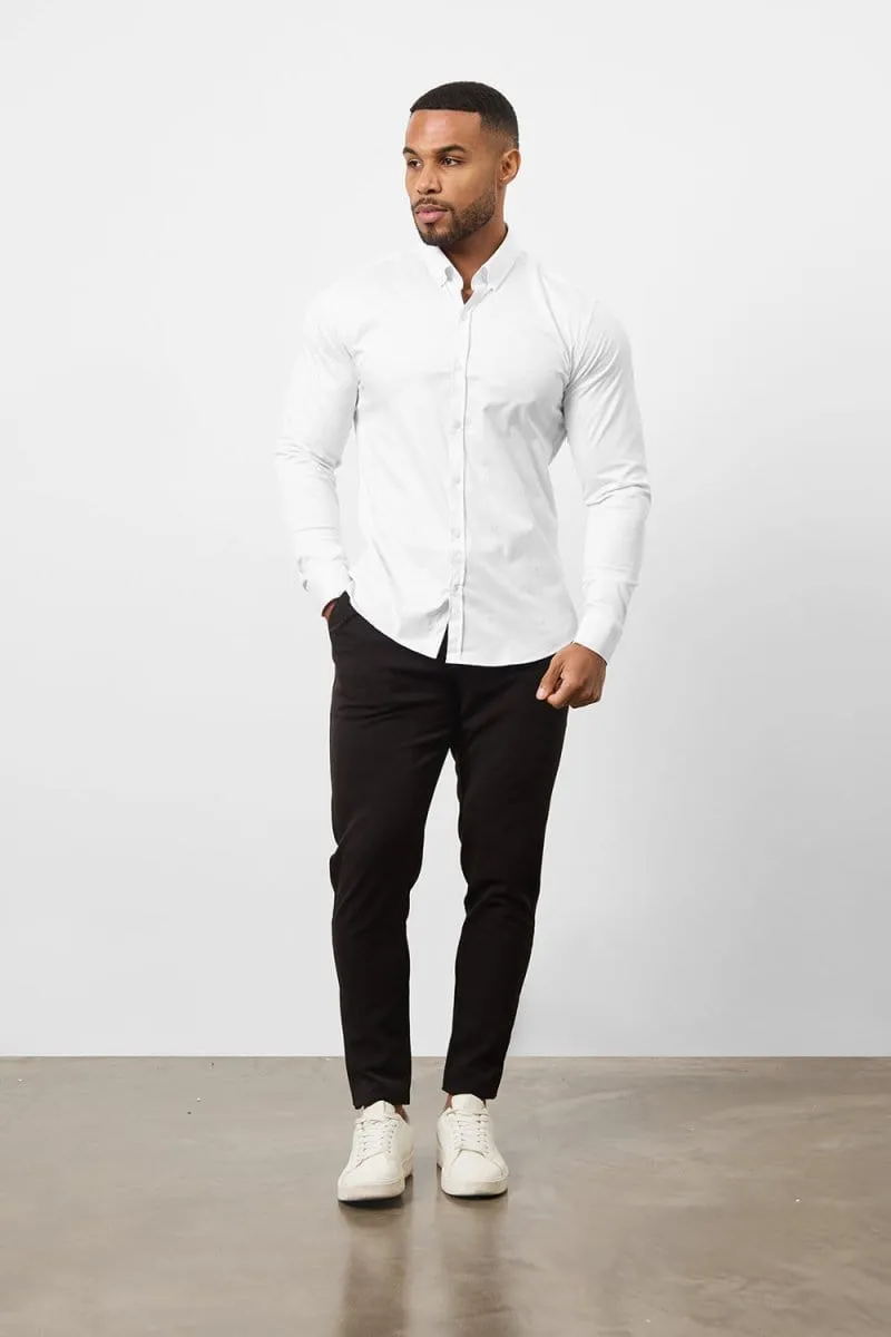 Athletic Fit Signature Shirt 2.0 in White Non Restrictive Fit Corporate Retreat