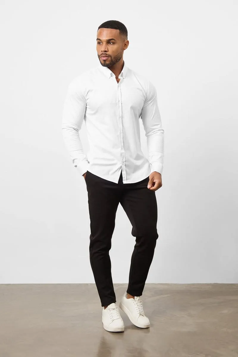 Luxurious Feel Corporate Wear Athletic Fit Signature Shirt 2.0 in White