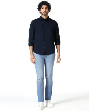 Easy Pairing Ultrasoft Slim Comfort Buff Fit Indigo Jeans - Zuri